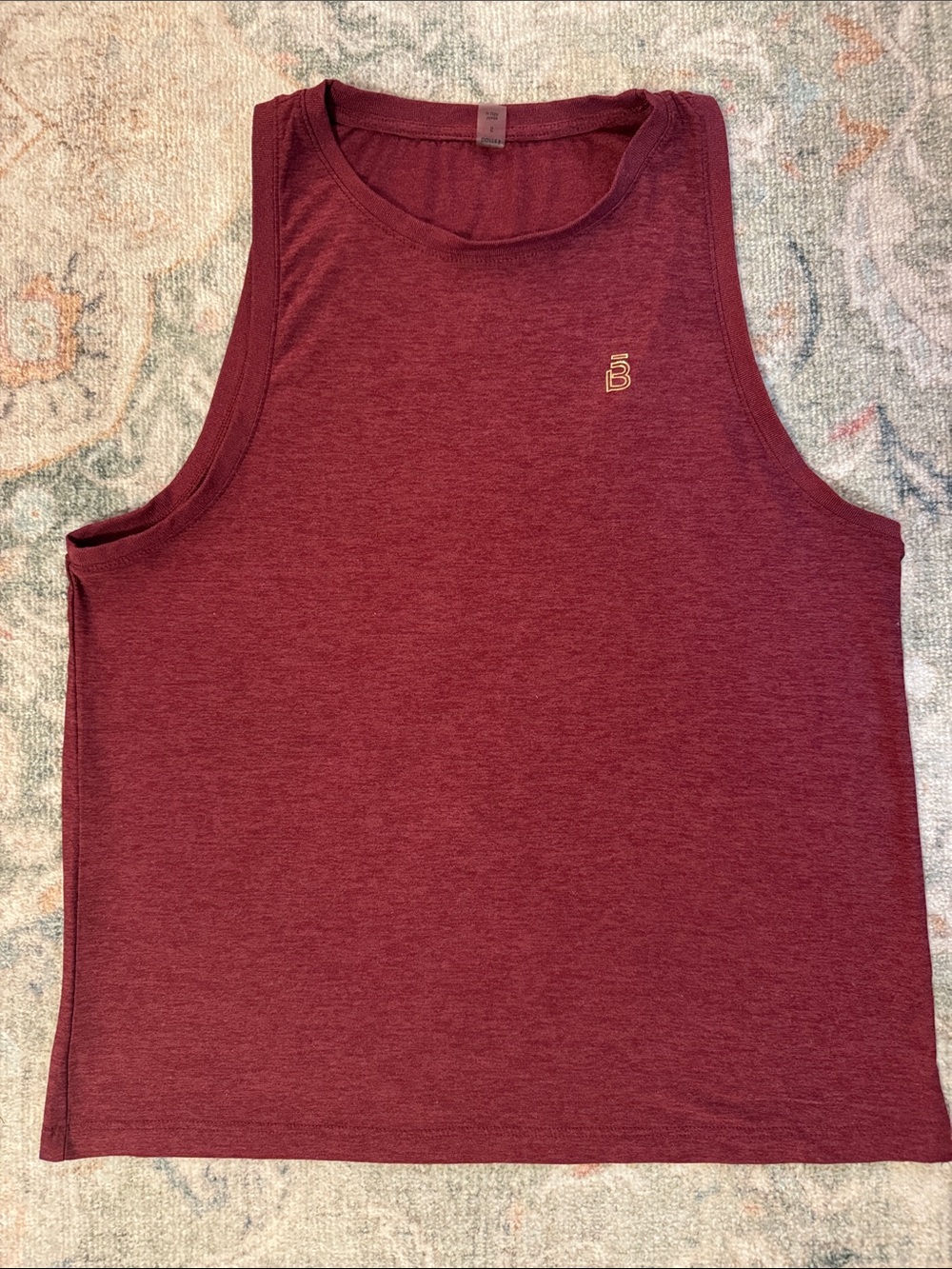 Beyond Yoga x Barre3 Maroon Spacedye Workout Top - S